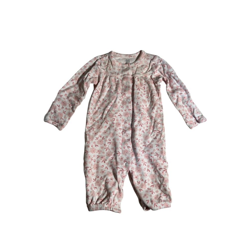 Just One You Carters Baby Girls Sz 3 Months One Piece Bodysuit White Pink Floral